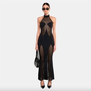 OW Collection Sierra Halter Neck Dress